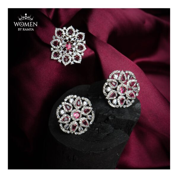 Bold stud and Ring