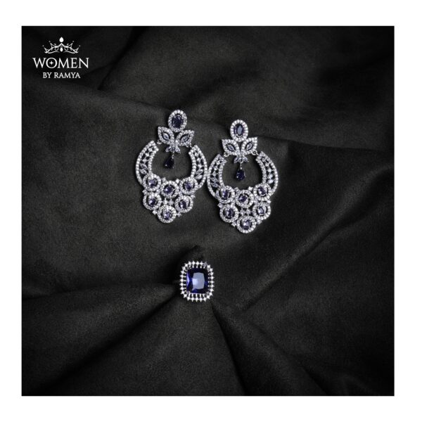 Dazzling Lavender Earring and Ring