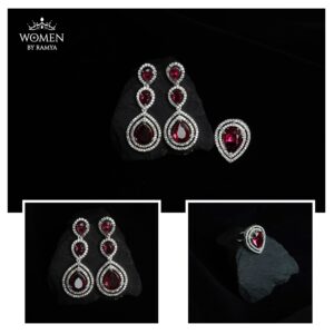 Raindrop Earrings and Ring