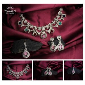 Exquisite Lab-Gemstone Necklace