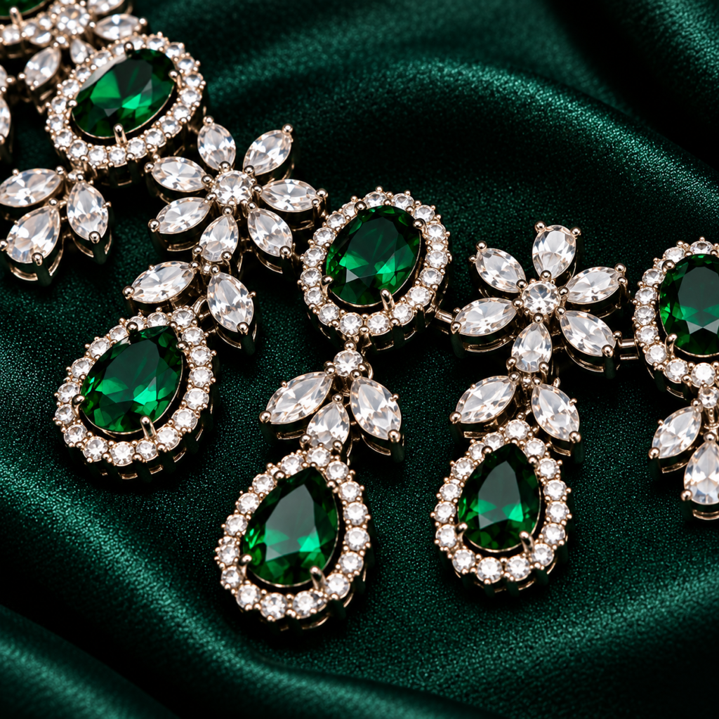 Deep Rich Green hue Necklace