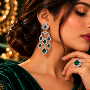 Cocktail Attire Earring and Ring