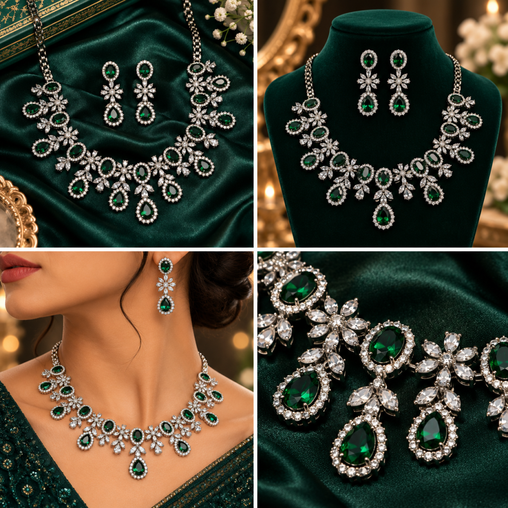 Deep Rich Green hue Necklace