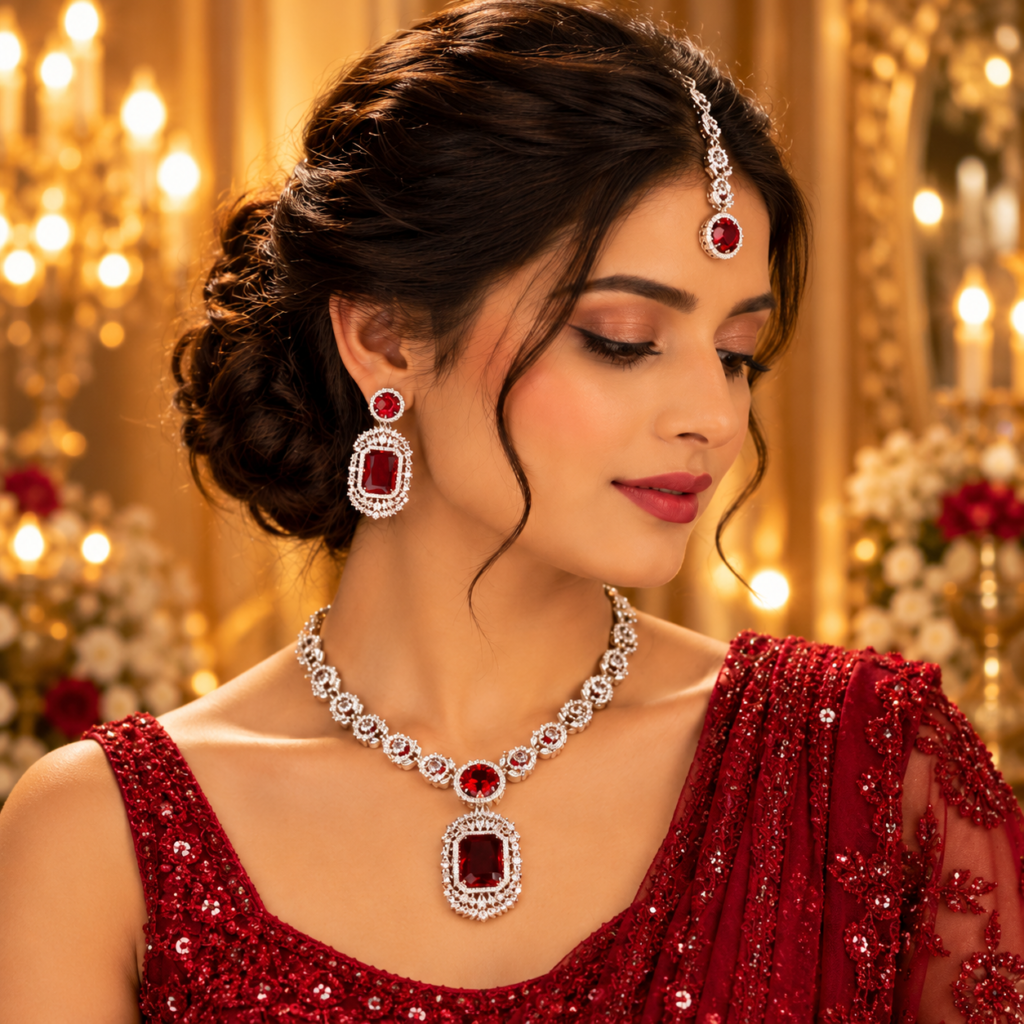 Bold Ruby Necklace