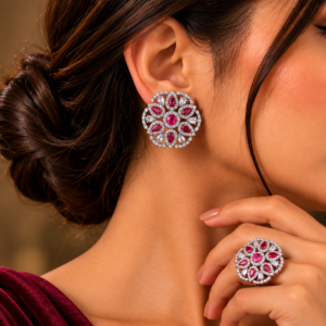 Bold stud and Ring