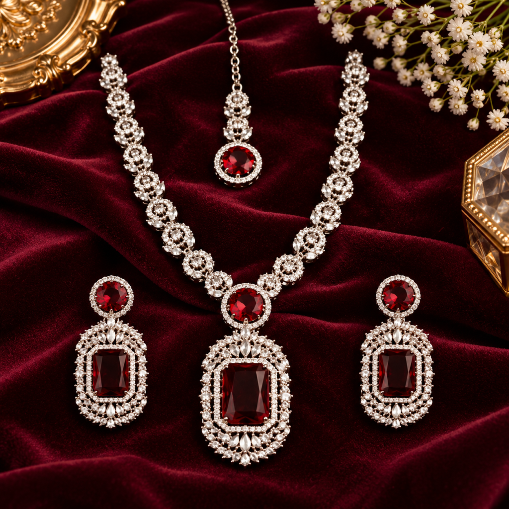 Bold Ruby Necklace